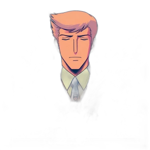 face, staff, jacket, mask, cartoon, concept art, watercolor, pixel art transparent PNG cut-out