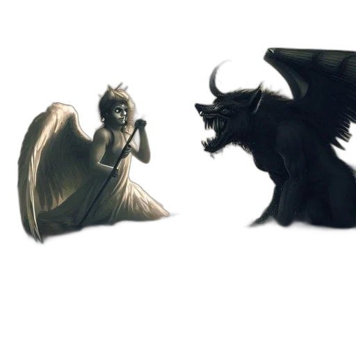 dragon, creature, concept art, fantasy art, comic book art, 3d render, dark, monochrome transparent PNG cut-out