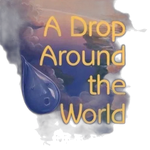concept art, drop, around, world, book, cover, featuring, blue transparent PNG cut-out