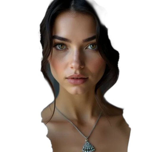 jewelry, face, crown, staff, fantasy art, photorealistic, concept art, 3d render transparent PNG cut-out