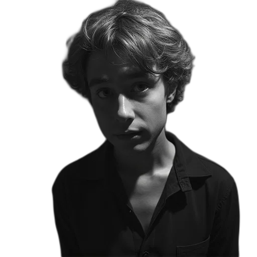 face, jacket, staff, hair transparent PNG cut-out