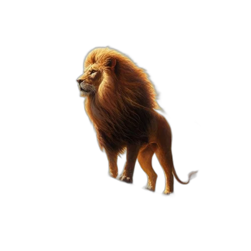 animal, creature, hair, crown, concept art, 3d render, fantasy art, photorealistic transparent PNG cut-out