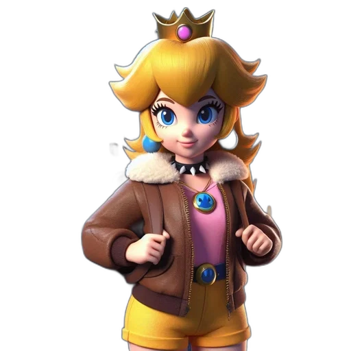 crown, dress, staff, jacket, 3d render, concept art, pixel art, fantasy art transparent PNG cut-out