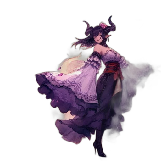 dress, dragon, crown, staff, concept art, fantasy art, pixel art, watercolor transparent PNG cut-out