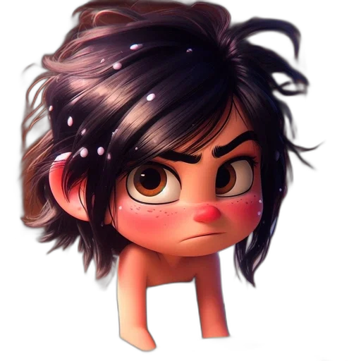 face, creature, 3d render, cartoon, concept art, fantasy art, animated, character transparent PNG cut-out