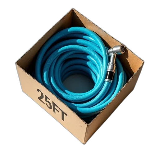 jewelry, staff, weapon, 3d render, blue, garden, hose, coiled transparent PNG cut-out