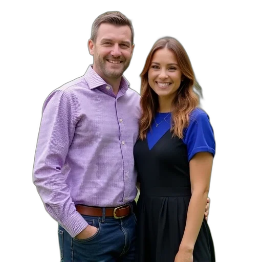 staff, dress, jacket, crown, man, woman, standing, next transparent PNG cut-out