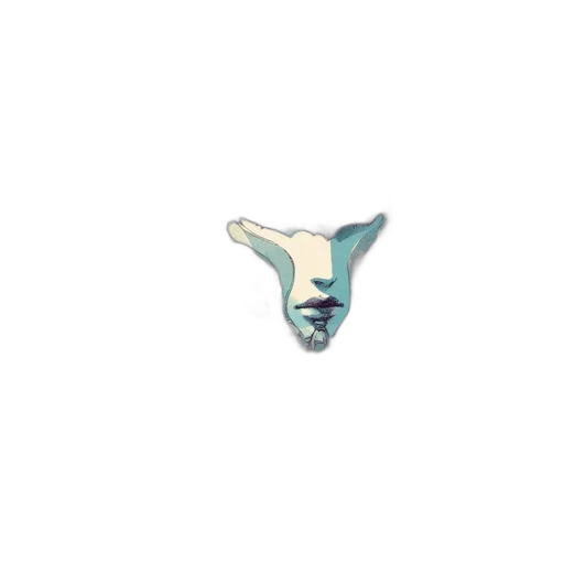 jewelry, mask, face, creature, pixel art, vaporwave, 3d render, concept art transparent PNG cut-out