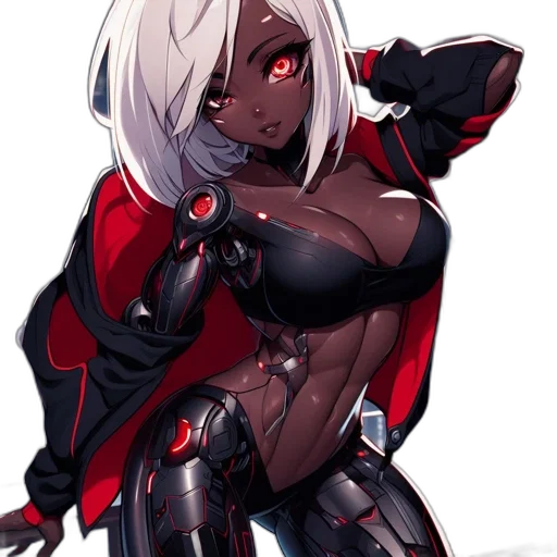 robot, weapon, concept art, cyberpunk transparent PNG cut-out