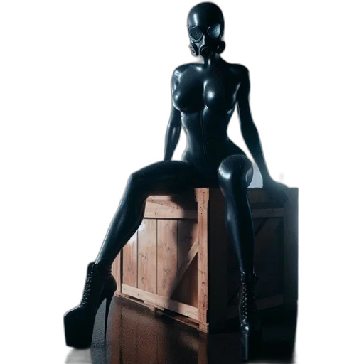 furniture, dress, robot, jewelry, 3d render, concept art, photorealistic, cyberpunk transparent PNG cut-out