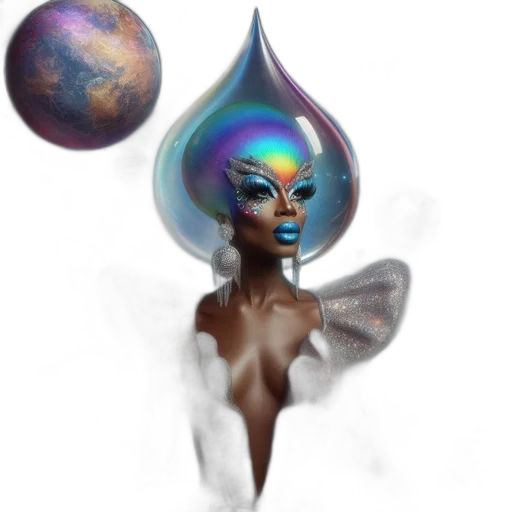 crown, jewelry, creature, fantasy art, concept art, pixel art, photorealistic, outer space transparent PNG cut-out