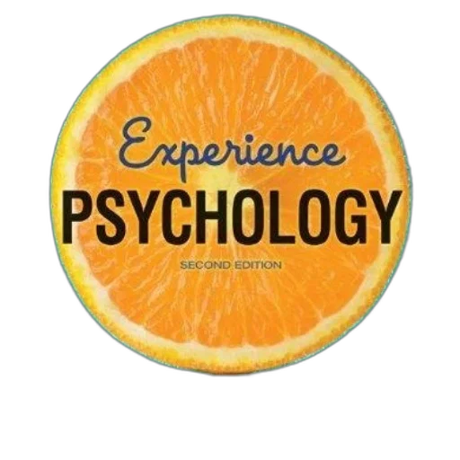 experience, psychology, book, cover, featuring, orange, slice, teal transparent PNG cut-out
