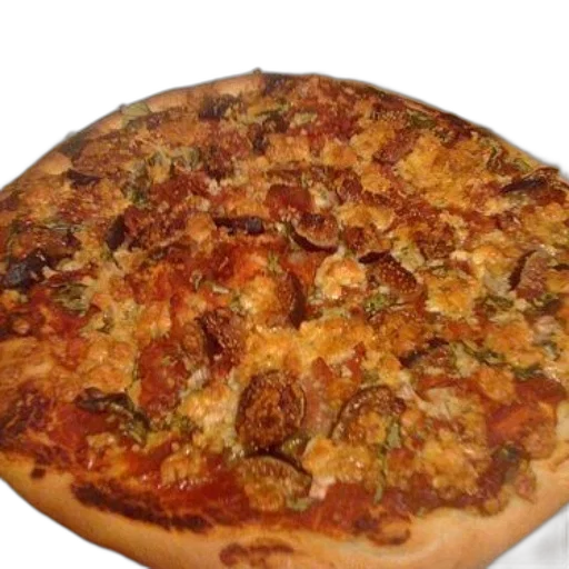 food, 3d render, photorealistic, pizza, figs, cheese, wooden, board transparent PNG cut-out