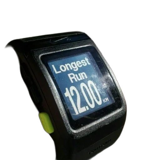 fitness, watch, displays, longest, run, kilometers transparent PNG cut-out