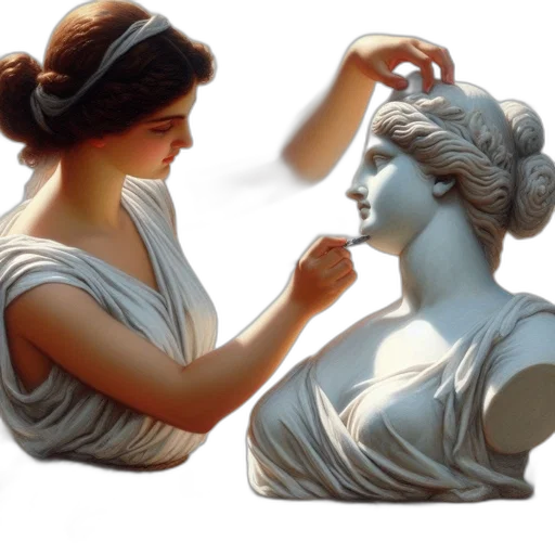 jewelry, crown, face, dress, photorealistic, oil painting, 3d render, concept art transparent PNG cut-out