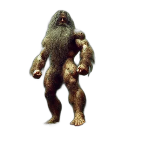 creature, animal, hair, staff, concept art, 3d render, photorealistic, pixel art transparent PNG cut-out
