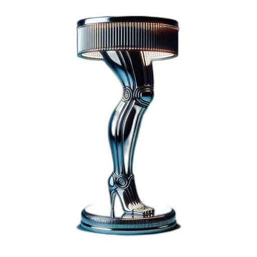 furniture, crown, jewelry, robot, 3d render, innovative, table, lamp transparent PNG cut-out