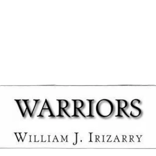 weapon, warriors, william, irizarry, displayed, black, white, featuring transparent PNG cut-out