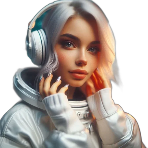 face, jacket, robot, mask, fantasy art, photorealistic, concept art, anime transparent PNG cut-out