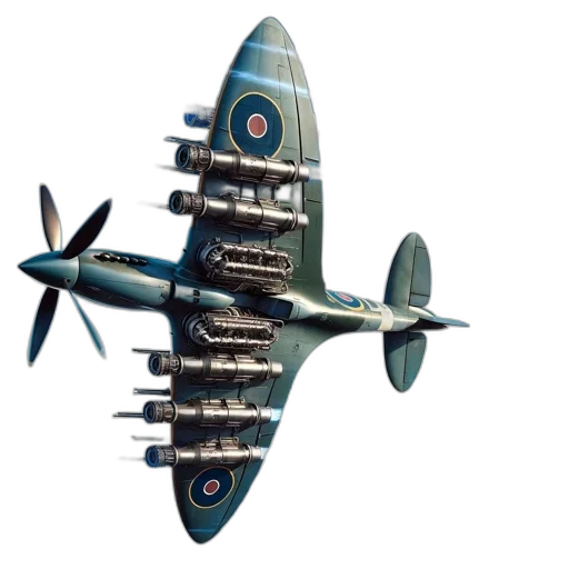 weapon, concept art, 3d render, photorealistic, pixel art, antique, blue, aircraft transparent PNG cut-out