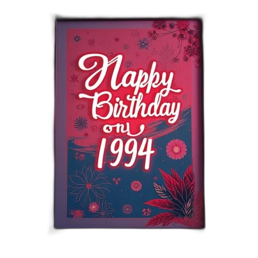 photorealistic, birthday, poster, flashback, gift, wall, art, back transparent PNG cut-out