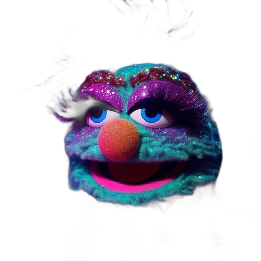 mask, hat, face, creature, 3d render, photorealistic, vaporwave, concept art transparent PNG cut-out