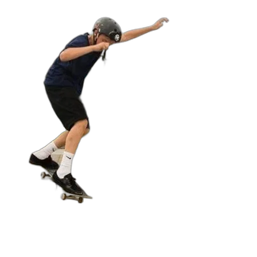 hat, shoes, photorealistic, skateboarder transparent PNG cut-out