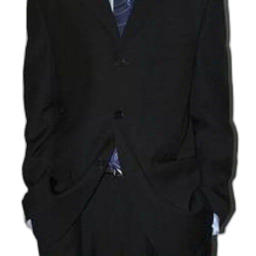 jacket, staff, dress, person, wearing, black, suit, blue transparent PNG cut-out