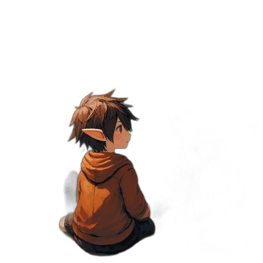staff, jacket, mask, robot, pixel art, concept art, anime, 3d render transparent PNG cut-out