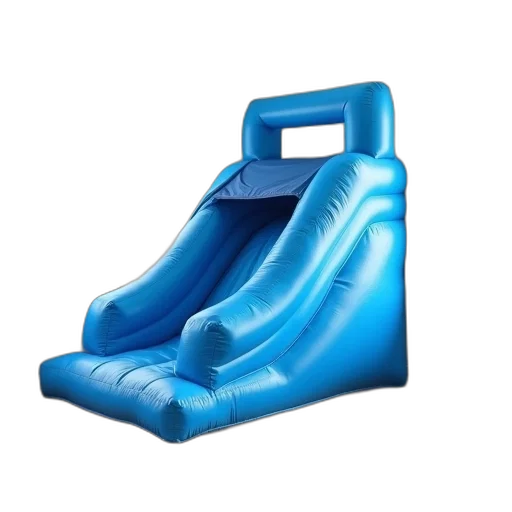 shoes, furniture, blue, inflatable, slide, set, room, white transparent PNG cut-out