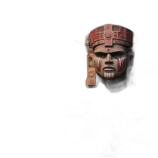 mask, face, hat, crown, 3d render, concept art, photorealistic, pixel art transparent PNG cut-out