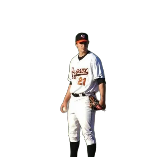 staff, photorealistic, baseball, player, number, his, jersey, stands transparent PNG cut-out
