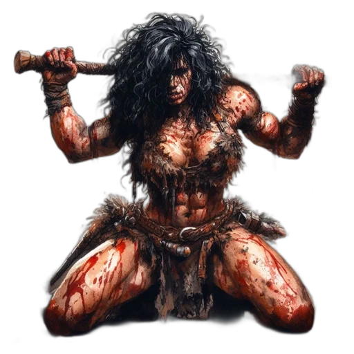 creature, concept art, fantasy art, comic book art, pixel art, fierce, warrior, likely transparent PNG cut-out