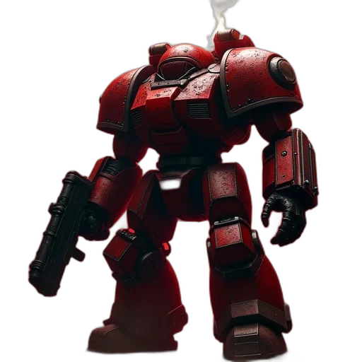 robot, weapon, 3d render, concept art transparent PNG cut-out