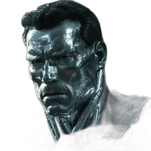 face, mask, robot, creature, concept art, comic book art, photorealistic, 3d render transparent PNG cut-out