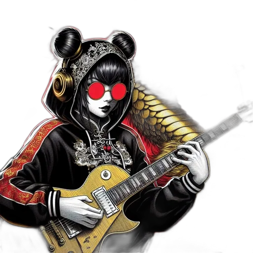 mask, jacket, robot, staff, concept art, cartoon, fantasy art, pixel art transparent PNG cut-out