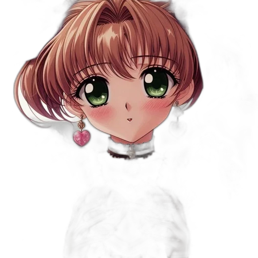 face, staff, jewelry, anime, photorealistic, watercolor, cartoon, pastel transparent PNG cut-out