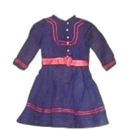 dress, jacket, navy, blue, red, accents, belt, features transparent PNG cut-out