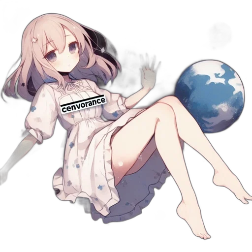dress, staff, weapon, robot, anime, pixel art, fantasy art, vaporwave transparent PNG cut-out