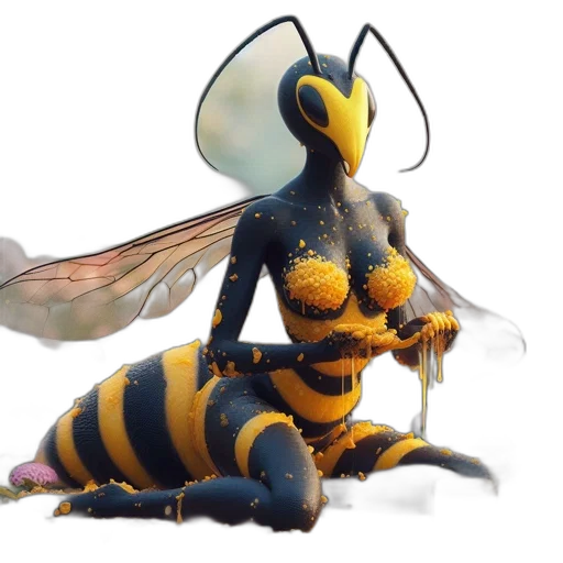 animal, creature, robot, dress, concept art, 3d render, fantasy art, photorealistic transparent PNG cut-out