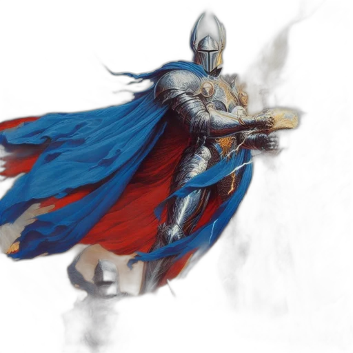 sword, weapon, dragon, fantasy art, concept art, comic book art, watercolor, blue transparent PNG cut-out