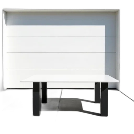furniture, robot, 3d render, concept art, photorealistic, monochrome, white, table transparent PNG cut-out