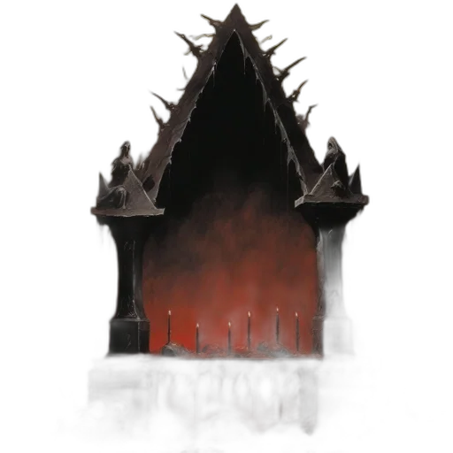 crown, building, staff, dragon, concept art, fantasy art, watercolor, pixel art transparent PNG cut-out