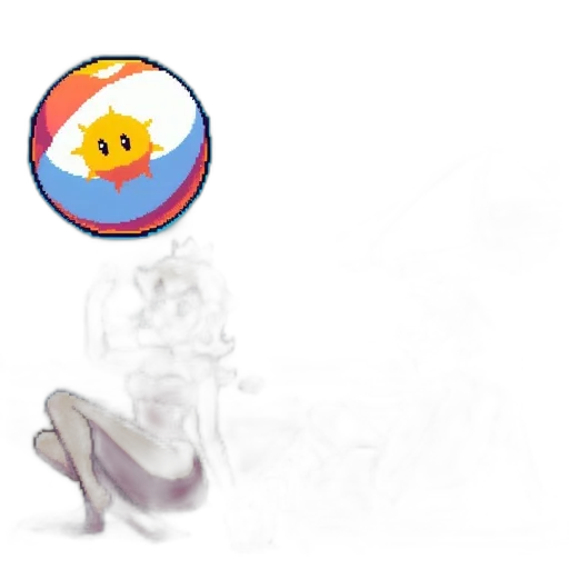 shoes, creature, staff, robot, concept art, pixel art, vaporwave, 3d render transparent PNG cut-out