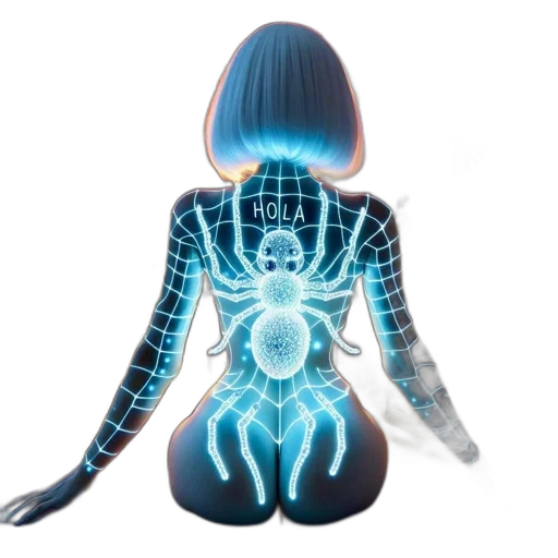 robot, creature, jewelry, concept art, cyberpunk, 3d render, fantasy art, woman transparent PNG cut-out