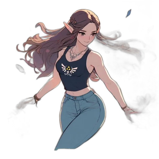 dress, concept art, fantasy art, cartoon, pixel art, pastel, blue, golden transparent PNG cut-out