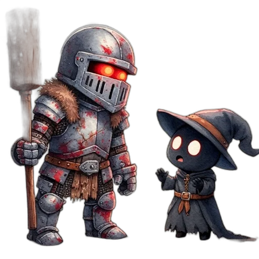 staff, concept art, fantasy art, pixel art, 3d render, dark, heavily, armored transparent PNG cut-out