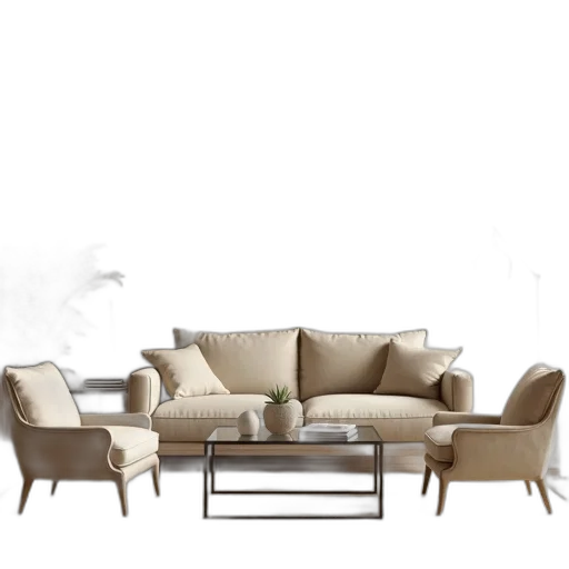 furniture, 3d render, photorealistic, concept art, earth tones, monochrome, golden, dark transparent PNG cut-out