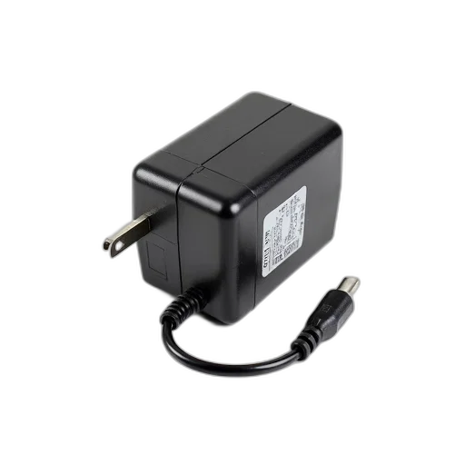 robot, black, power, adapter, coiled, cord, label, side transparent PNG cut-out