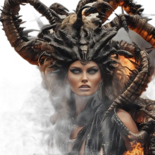 dragon, fantasy art, concept art, photorealistic, 3d render, fire, individual, portrayed transparent PNG cut-out